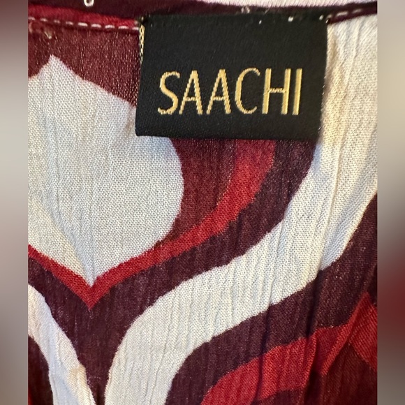 Saachi Retro Print Maxi Kaftan, One Size - Picture 5 of 5